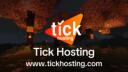 Discovery splash banner for Tick Hosting | Free Minecraft Hosting Discord server