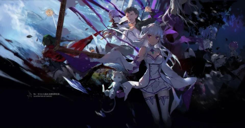 Discovery splash banner for Re:ZERO - Re:vivre dans un autre monde à partir de zéro Discord server