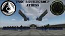 Discovery splash banner for UNSC Battlegroup Athens - Public Hub Discord server