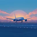 Discovery splash banner for Airline Simulator Discord server