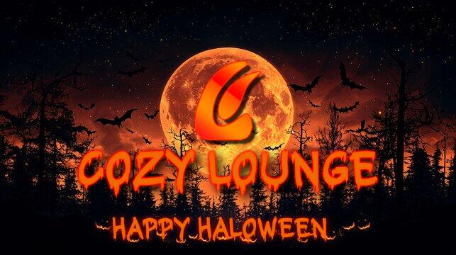 Discovery splash banner for Cozy-oween Loungeđč| Chillă»VCă»Socială»Fună»Hangoută»Safeă»Animeă»Emojisă»Gamingă»Voiceă»Memes Discord server
