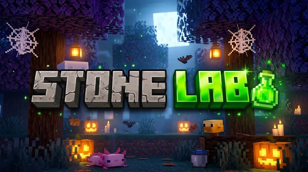 Discovery splash banner for Stone Lab 🎃 Discord server