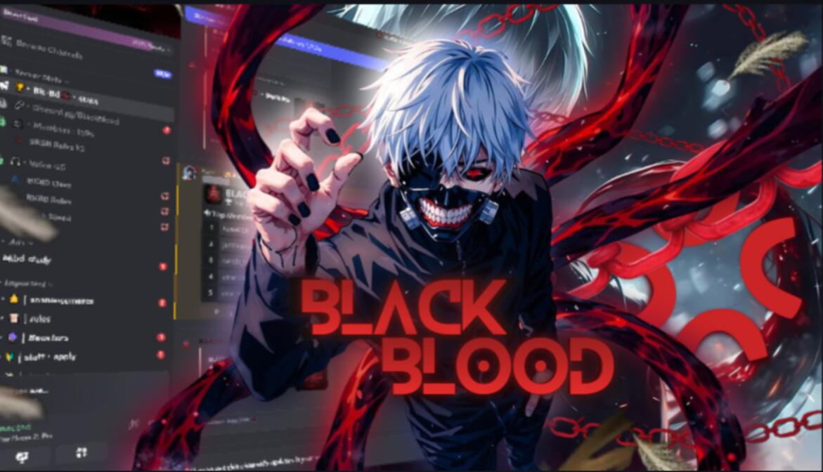 Discovery splash banner for BLACK BLOOD๐ Discord server