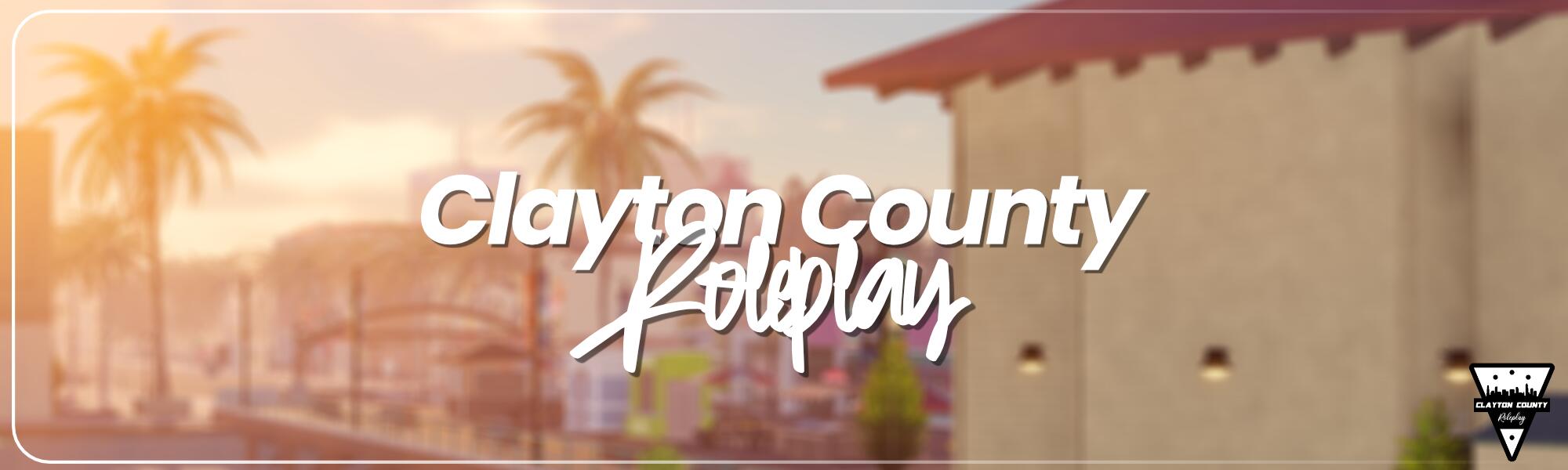 Discovery splash banner for Clayton County Roleplay Discord server