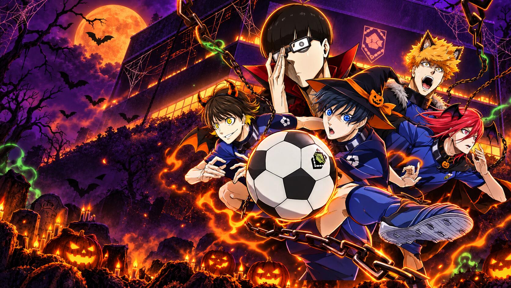Discovery splash banner for Blue Lock Arena Discord server
