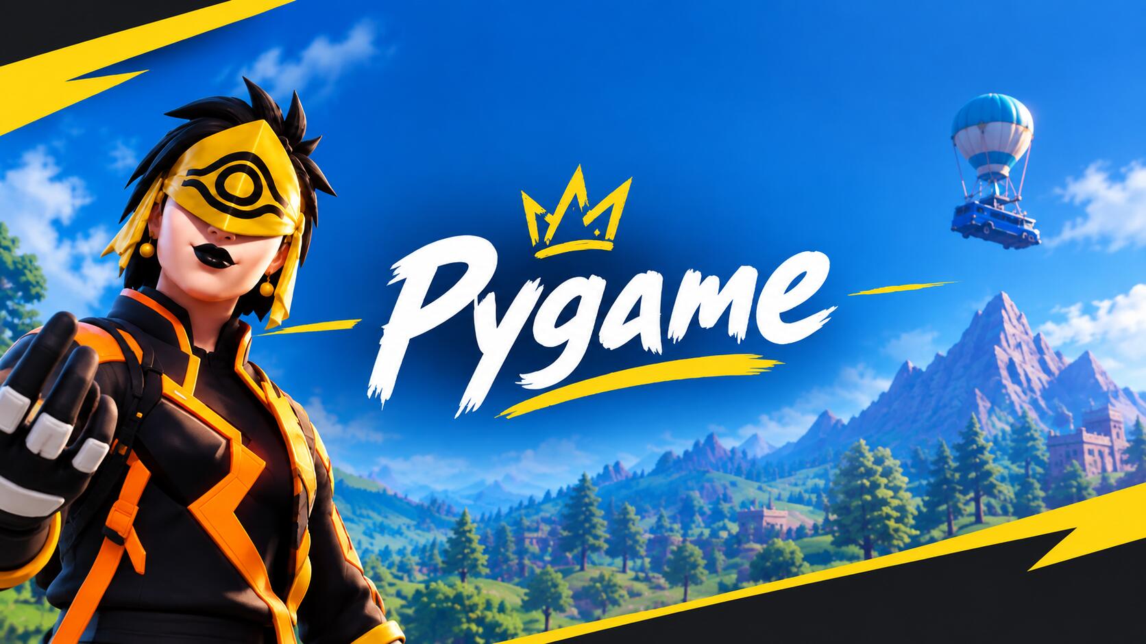 Discovery splash banner for ✨Pygame Family✨ Discord server