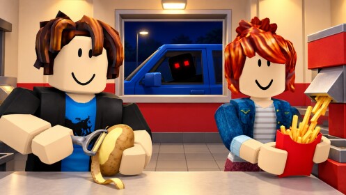 Discovery splash banner for Sell Fries (Anomaly) Roblox | Official Discord server