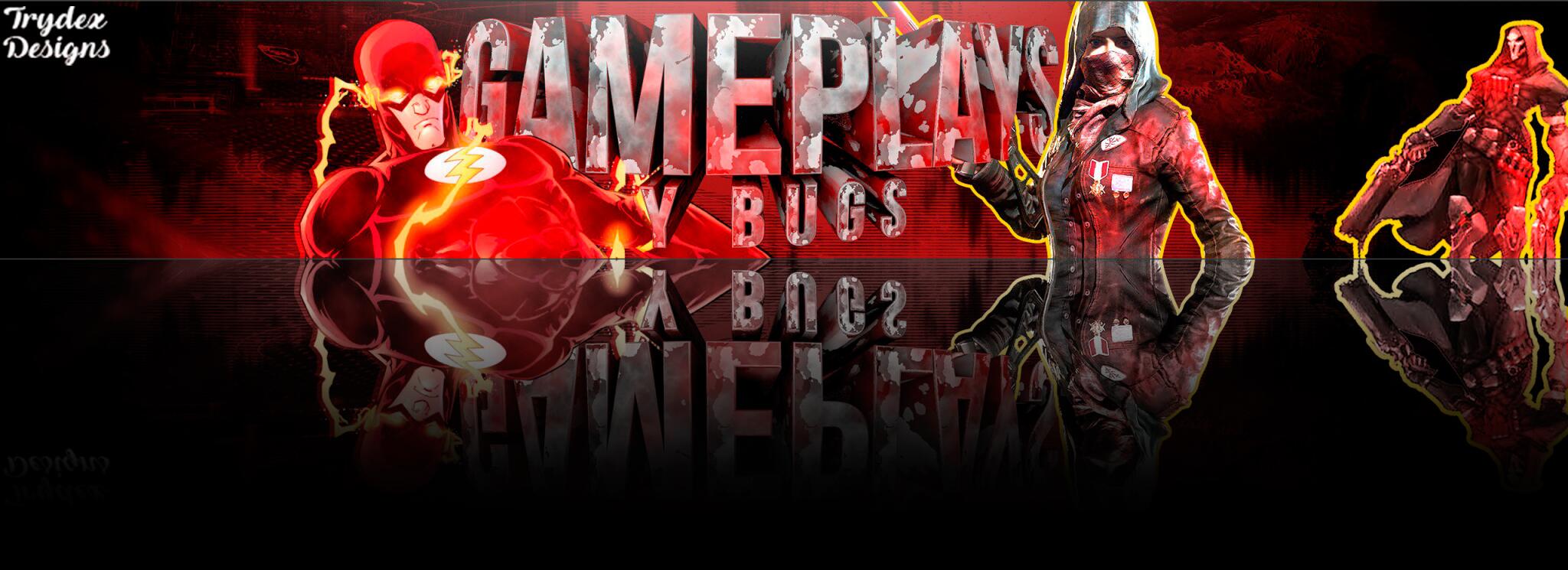 Discovery splash banner for Gameplays y Bugs Discord server