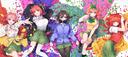 Discovery splash banner for 5Toubun no Hanayome Discord server