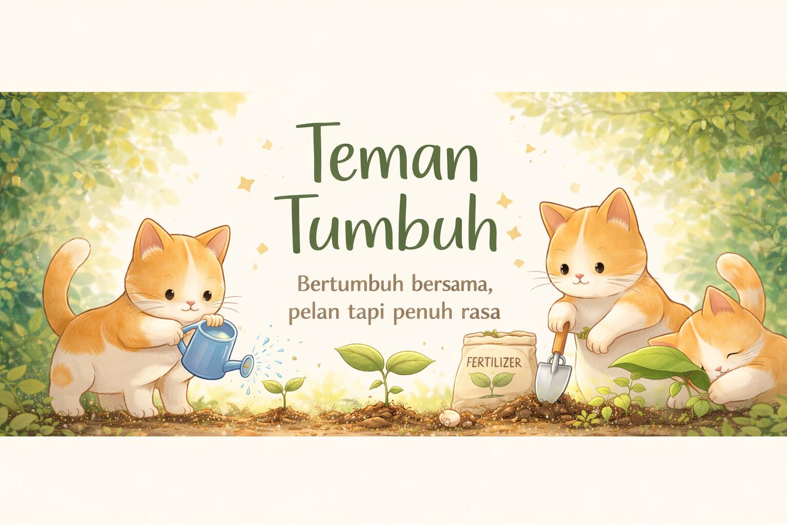 Discovery splash banner for Teman Tumbuh 🐾 Discord server
