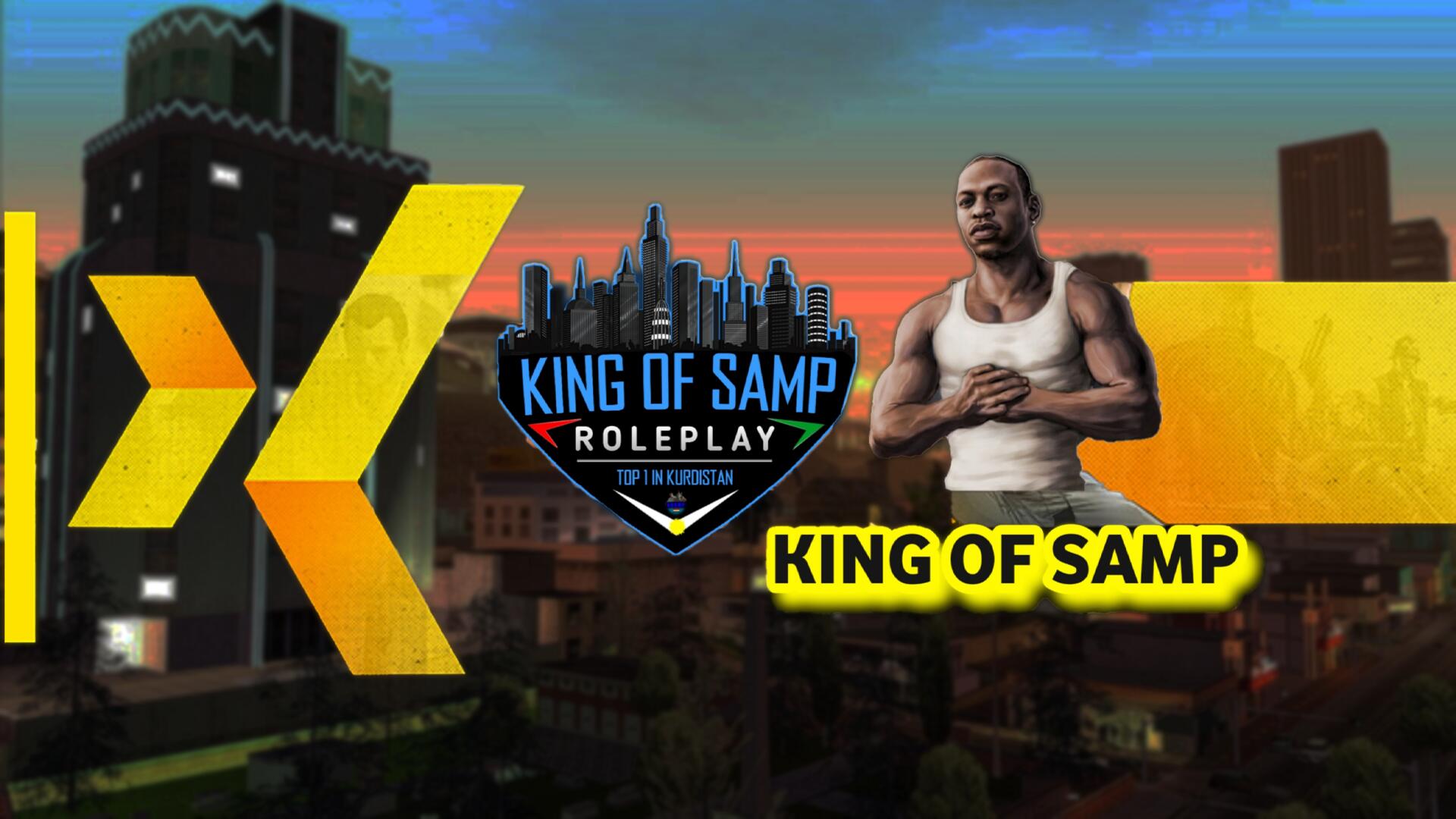 Discovery splash banner for King Of SA-MP RP & Hosting Discord server