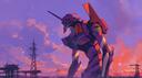 Discovery splash banner for Evangelion Inc Discord server
