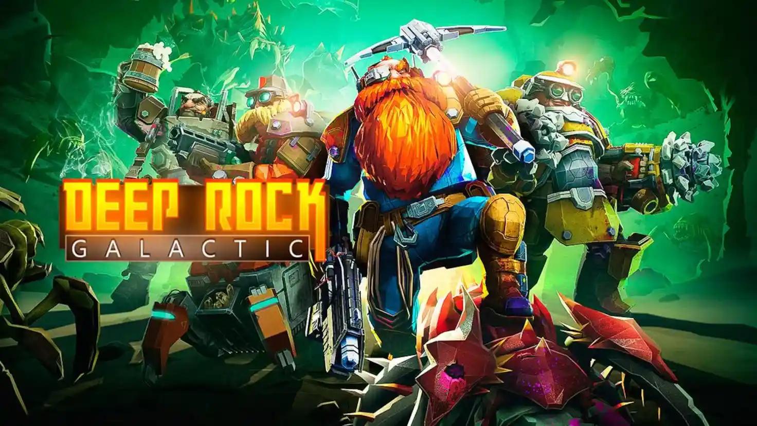 Discovery splash banner for Deep Rock Galactic - Brasil Discord server